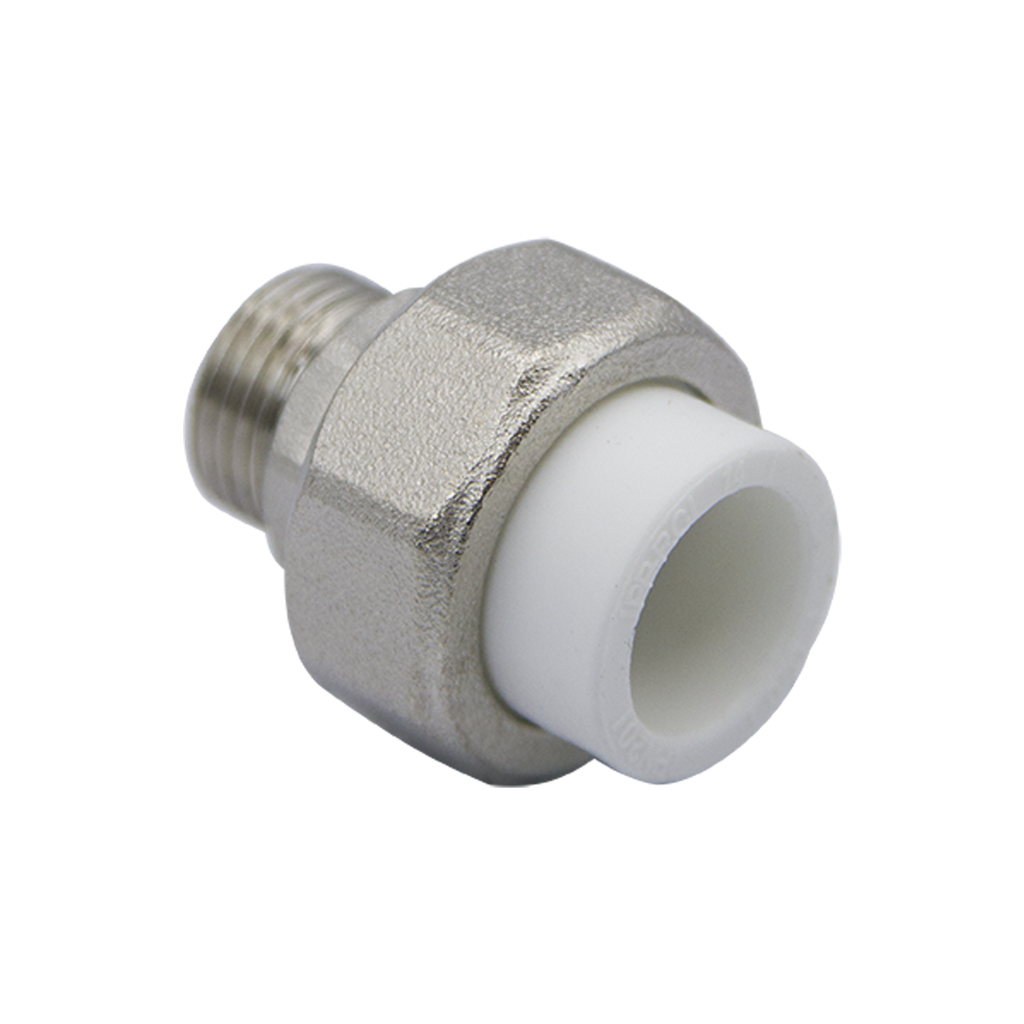 Муфта комб. разъемная, нар 20х1/2" EVER® БЕЛЫЙ (Россия) УСИЛЕННАЯ