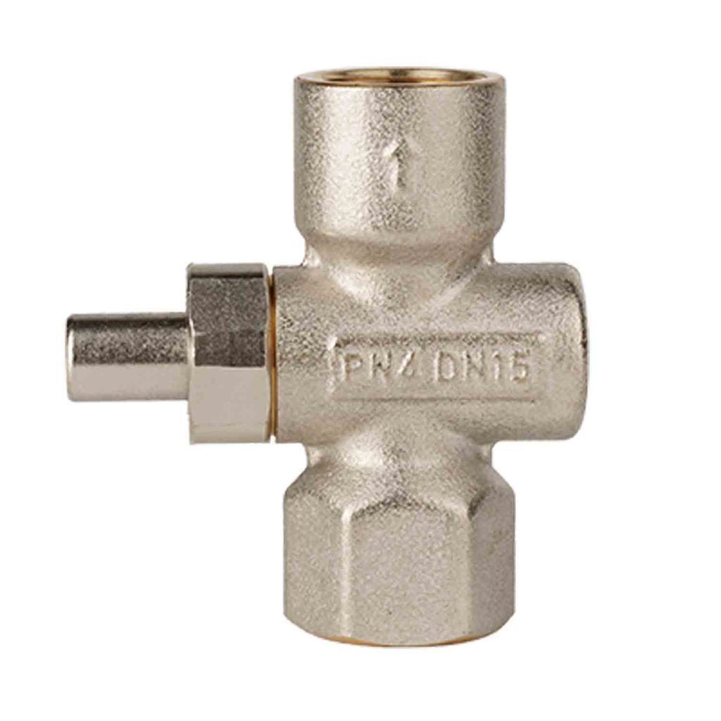 Кран кнопочный 1/2'' ВР для манометров ЭКОМЕРА (газ)