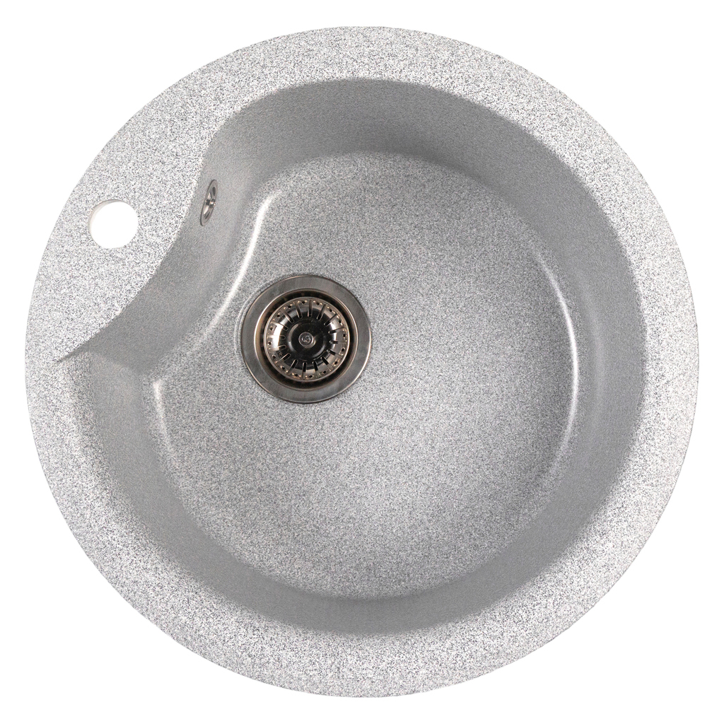 Мойкa МЛ-ГМС101 (ML-GMS101) СТАНДАРТ круглая, серый (310), 480 мм (глуб. чаши 190)