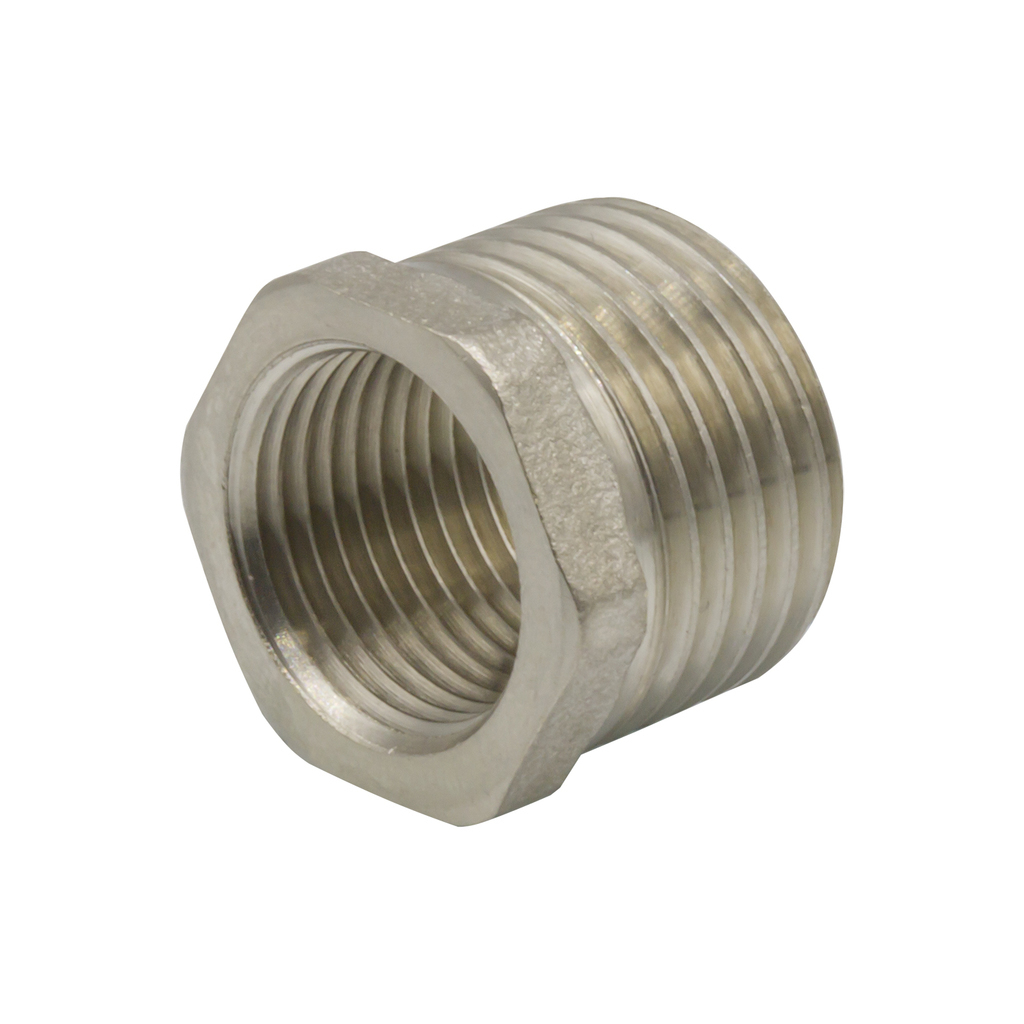 Футорка 1/2'' - 3/8'' нар/вн никель
