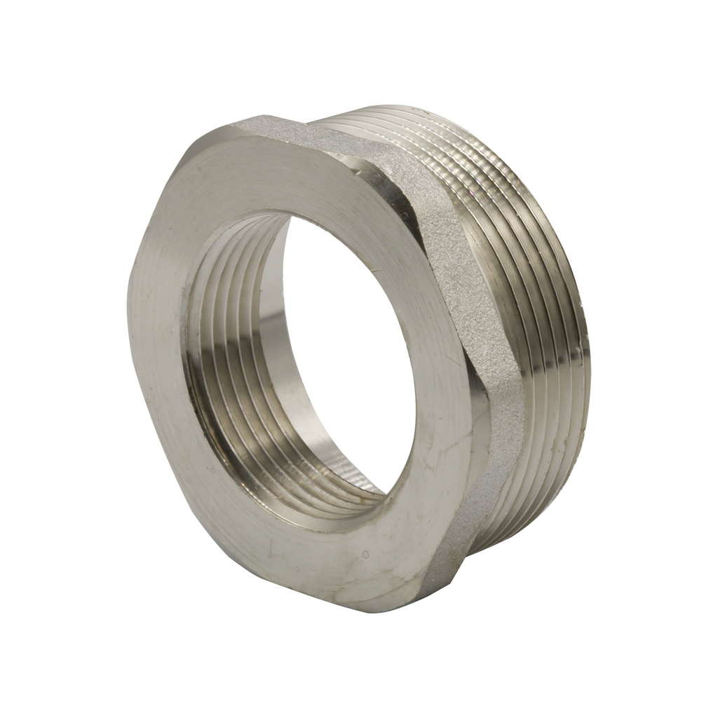 Футорка 1 1/2'' - 1'' нар/вн никель