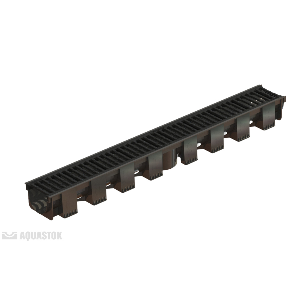Лоток AQUA-TOP Series X DN90 H90 А15 1000*140*90 с чугунной решеткой (комплект) (1093х)