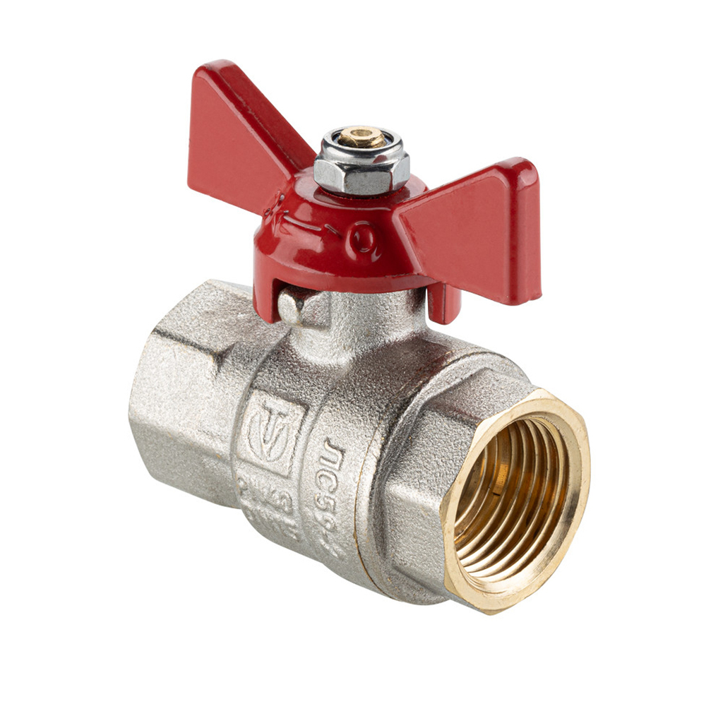Кран шаровой 1/2'' вн/вн бабочка VALTEC VT.217S  BASE-ГОСТ