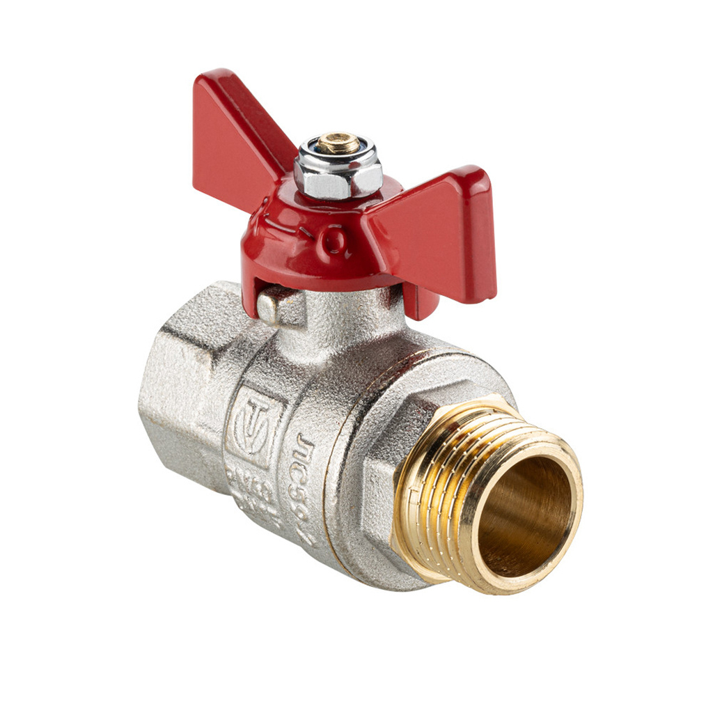 Кран шаровой 1/2'' вн/нар бабочка VALTEC VT.218S  BASE-ГОСТ