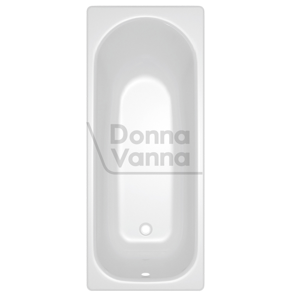 Ванна стальная 1,7*0,7*0,4 (ВИЗ) Donna Vanna форма Аула, цв.белый (ОР-81200)