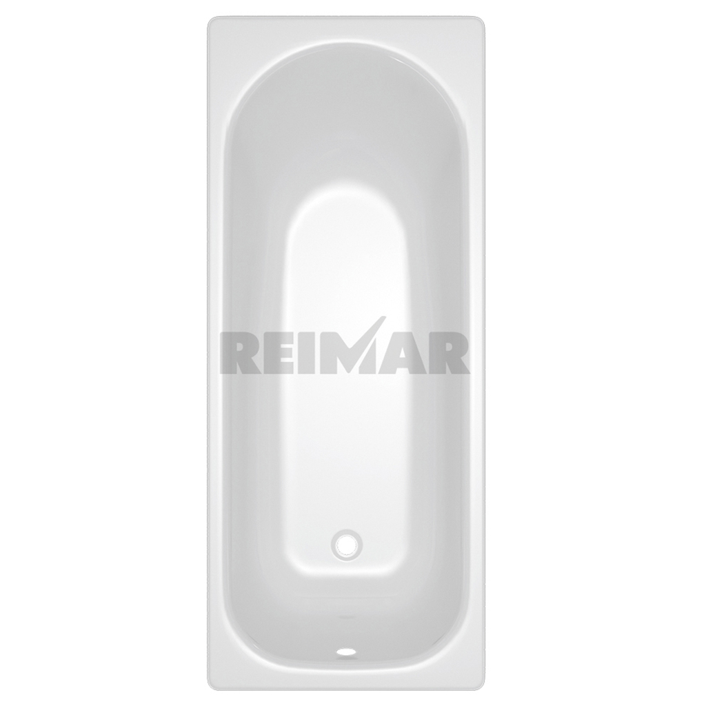Ванна стальная 1,5*0,7*0,4 (ВИЗ) Reimar форма Аула, полимерная цв.белый (ОР-81200)
