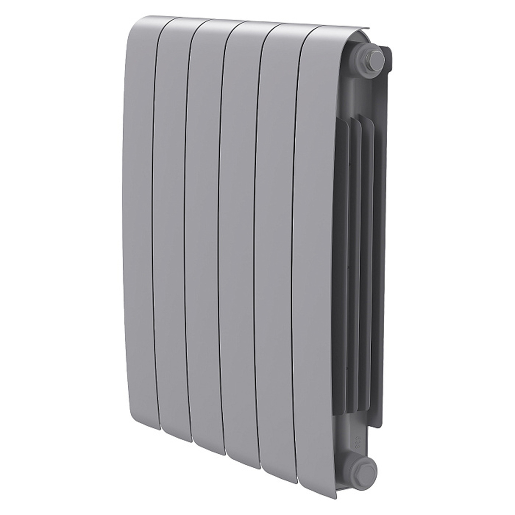 Радиатор биметаллический ROYAL THERMO Eclipse Серебристый 500*90  6 сек.