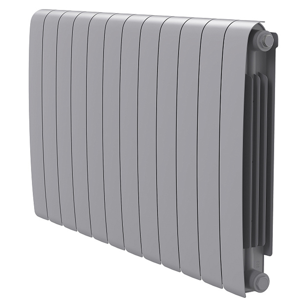 Радиатор биметаллический ROYAL THERMO Eclipse Серебристый 500*90 12 сек.