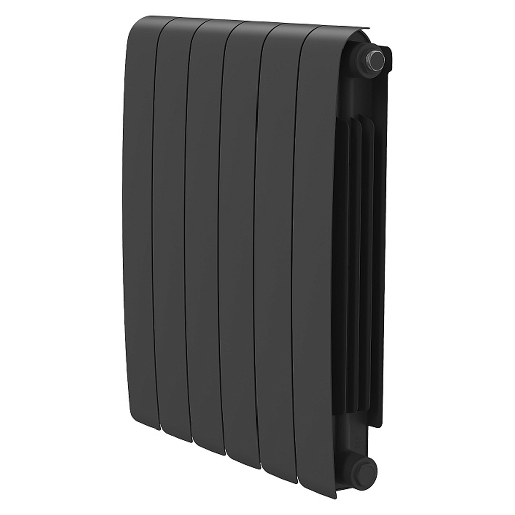 Радиатор биметаллический ROYAL THERMO Eclipse Черный 500*90  6 сек.