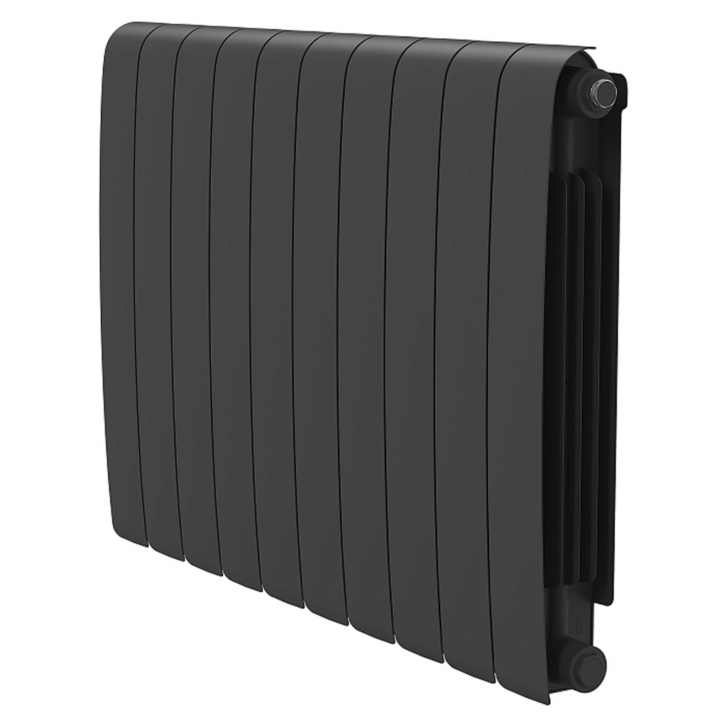 Радиатор биметаллический ROYAL THERMO Eclipse Черный 500*90 10 сек.