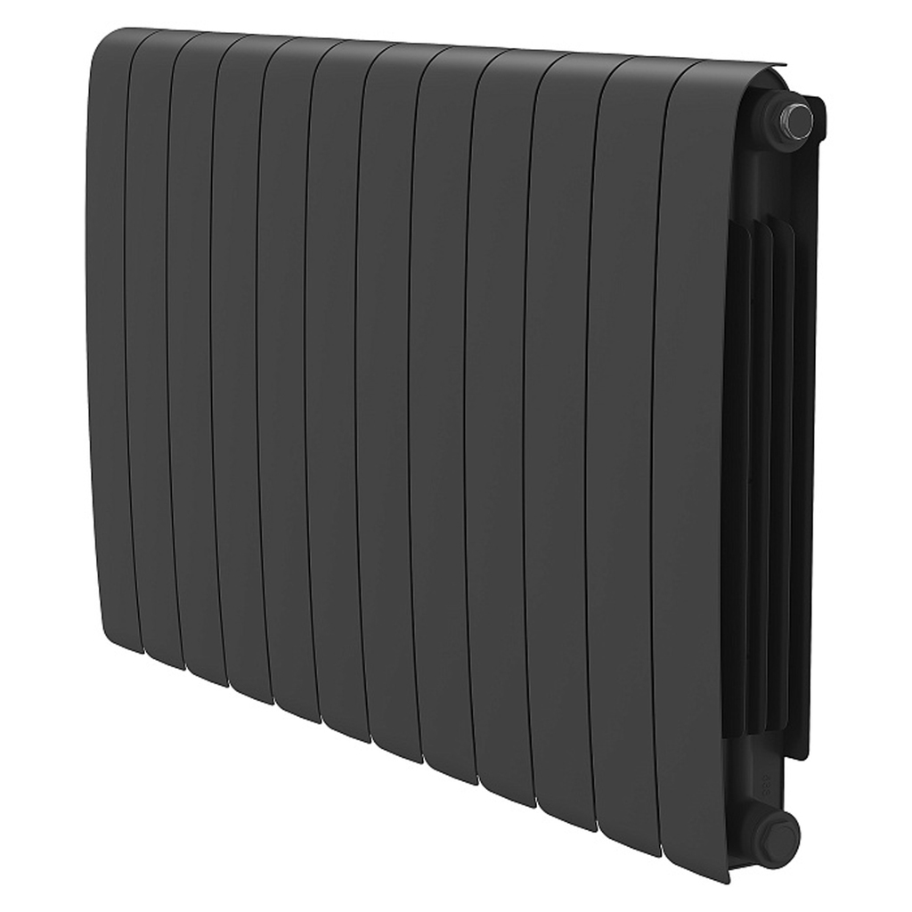Радиатор биметаллический ROYAL THERMO Eclipse Черный 500*90 12 сек.