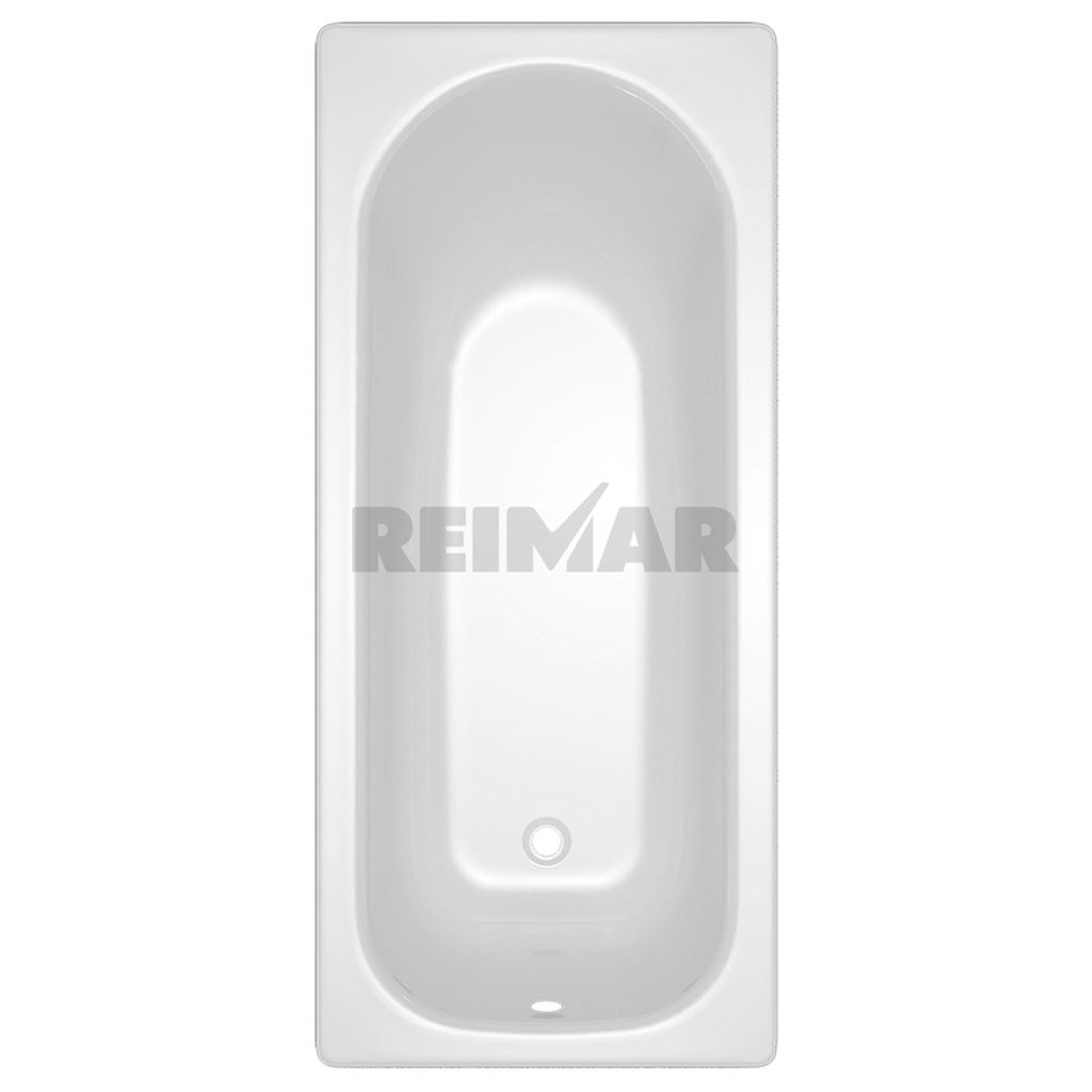 Ванна стальная 1,5*0,75*0,4 (ВИЗ) Reimar форма Аула, полимерная цв.белый (ОР-81200)