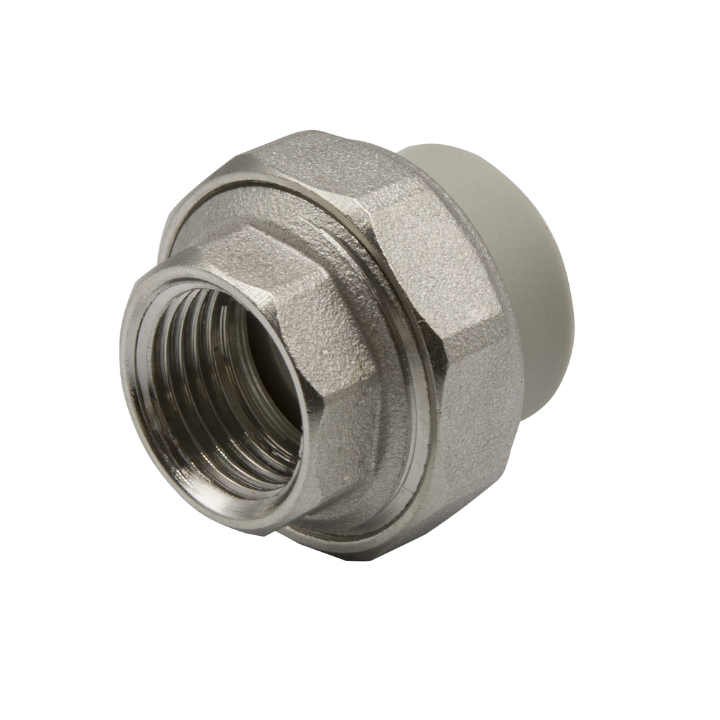 Муфта комб. разъемная, вн 20х1/2" EVER® СЕРЫЙ (Россия) штрихкод