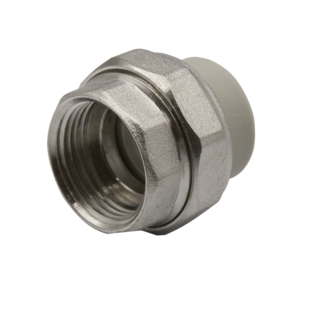 Муфта комб. разъемная, вн 20х3/4" EVER® СЕРЫЙ (Россия) штрихкод