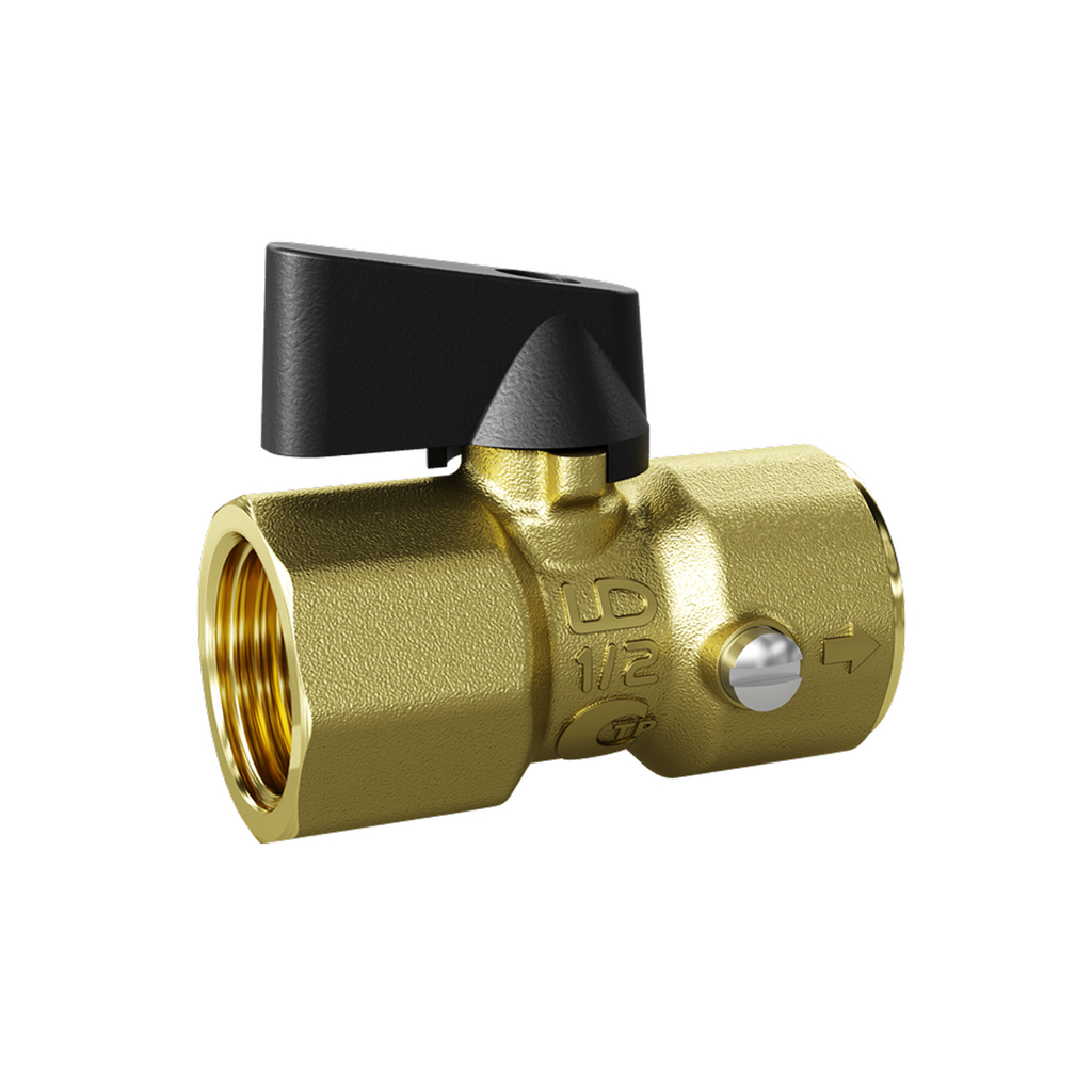 Кран д/маном шаровой 1/2''вн - М20х1,5 флажок, со спуском РУ40 LD PRIDE