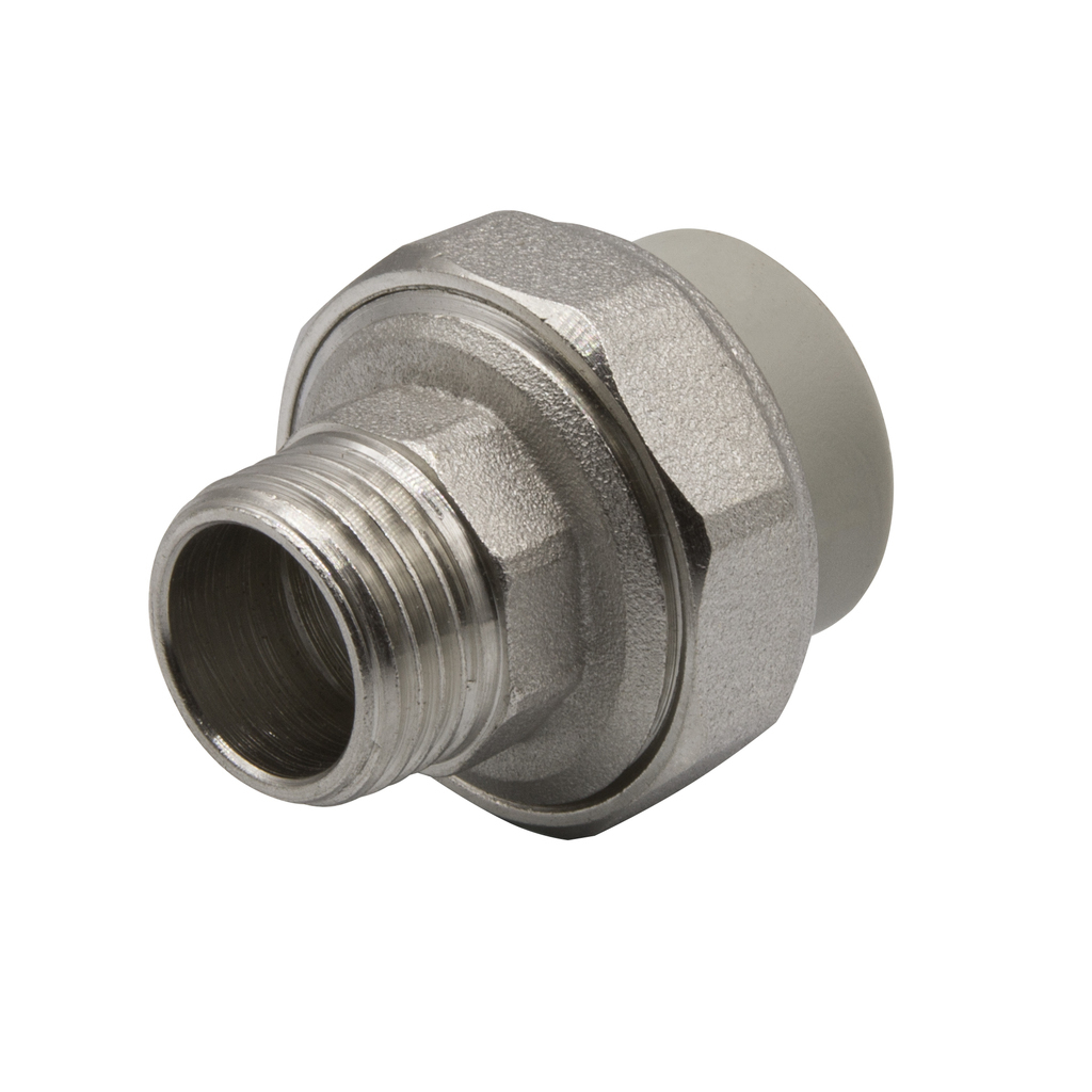 Муфта комб. разъемная, нар 20х1/2" EVER® СЕРЫЙ (Россия) штрихкод