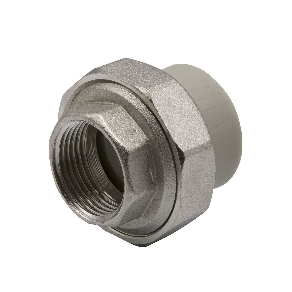 Муфта комб. разъемная, вн 25х3/4" EVER® СЕРЫЙ (Россия) штрихкод
